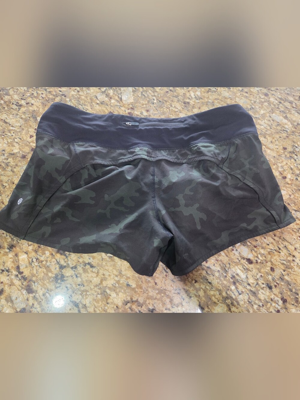 lululemon athletica Black Camo Athletic Shorts
